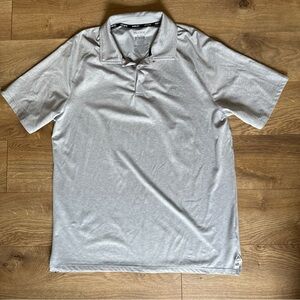 Hurley Polo Shirt Men’s M Grey Performance Lightweight Ultra Soft Activewear